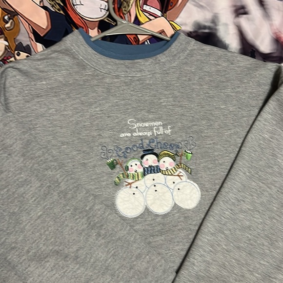 Mcc Sportswear Vintage Holiday Snowman Crewneck Sweater XL - Picture 2 of 6